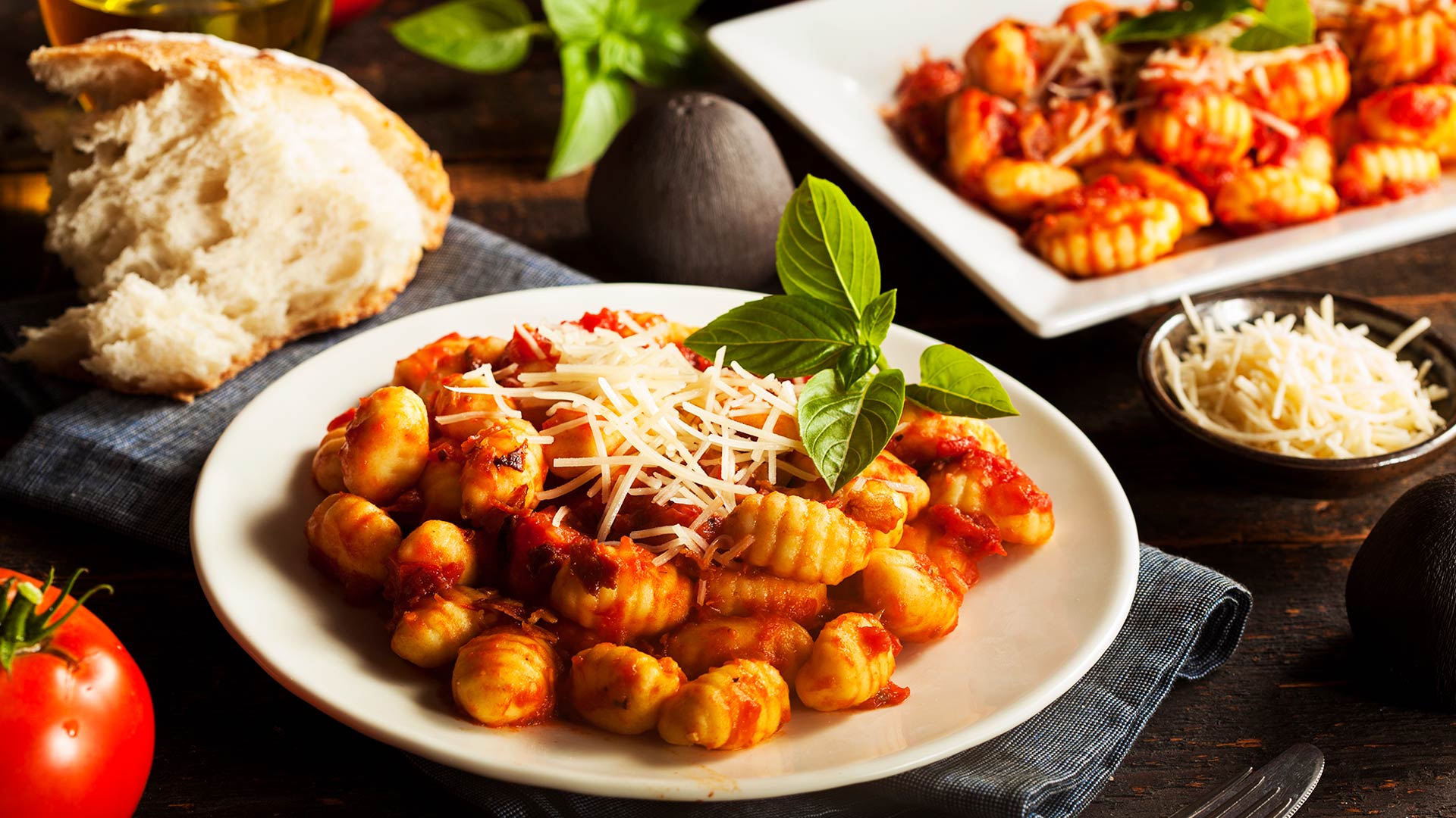 Plato de ñoquis de Papa